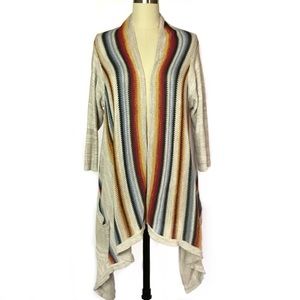 Torrid Multi stripe Open Front Cardigan